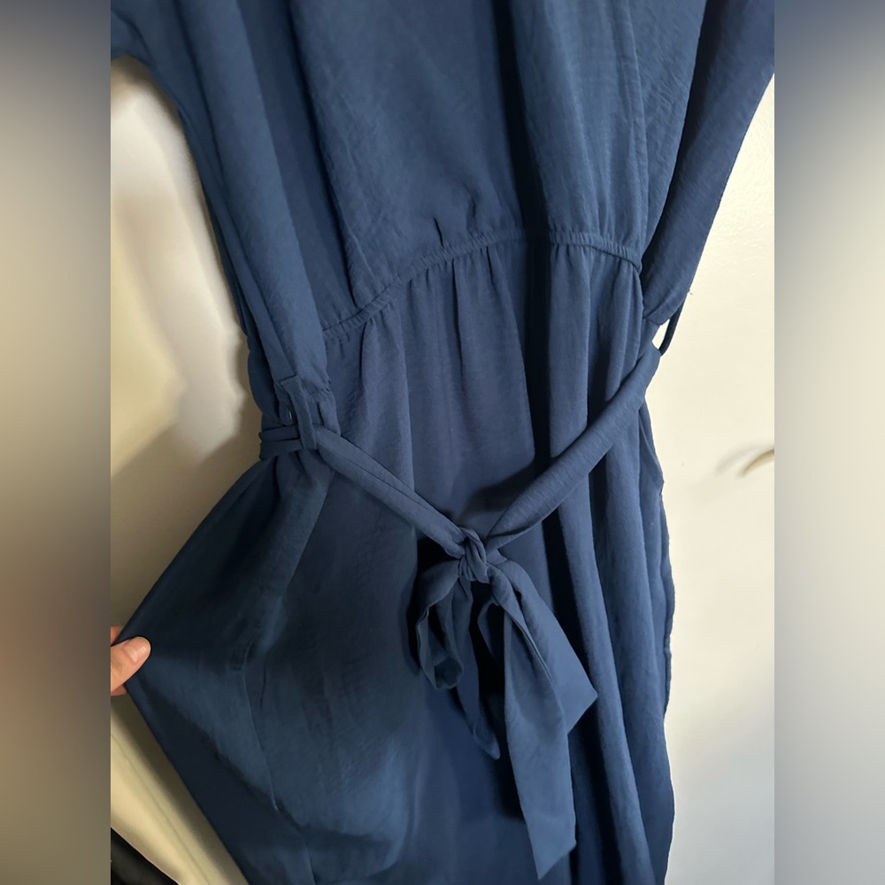Elegant Navy Blue Jumpsuit XXL tall